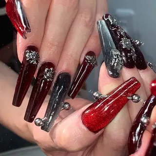 ネイル NES NAIL所属・さゆり￤推しキャラ ￤ロングネイル🩷のネイルデザイン