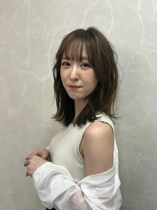 ミディアム カラー ヘアアレンジ カットモデル募集中 murakamiのヘアスタイル