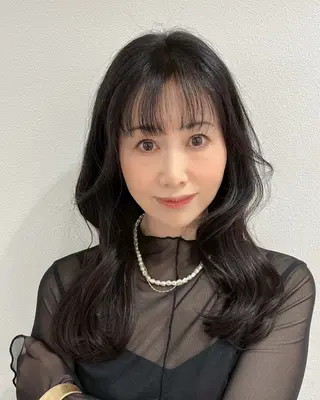セミロング アフロート福岡所属・大石 妃恵のヘアスタイル