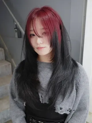 ロング カラー 原宿ハイトーンカラー 🥑/aimuのヘアスタイル