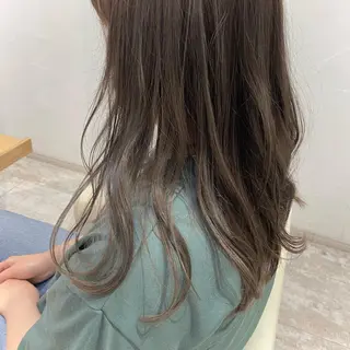 カラー ブリーチなしWカラー /酸性ストレート河本のヘアスタイル