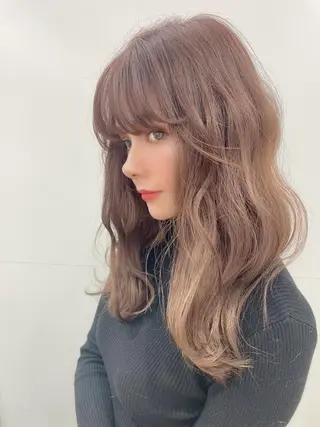 ロング カラー パーマ ヘアアレンジ トレンド眉🫧🪄 kumiの眉毛・アイブロウイメージ