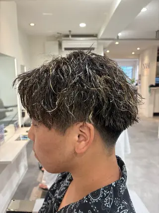 カラー パーマ 深澤 知樹のヘアスタイル