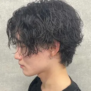 ショート パーマ メンズ 🖤Ayumi🖤 メンズ特化❤️‍🔥のヘアスタイル