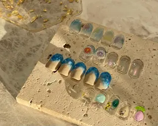 ショート m kaori𓃟のネイルデザイン