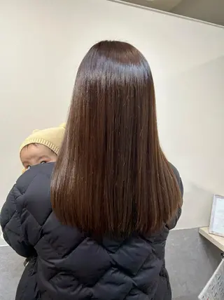 セミロング カラー 西 めぐみのヘアスタイル