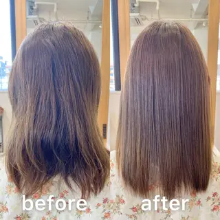 ミディアム KIZU 髪質改善 オカルト怪談のヘアスタイル