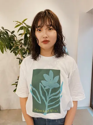 ミディアム パーマ 可愛いパーマスタイル といえばISSEYのヘアスタイル