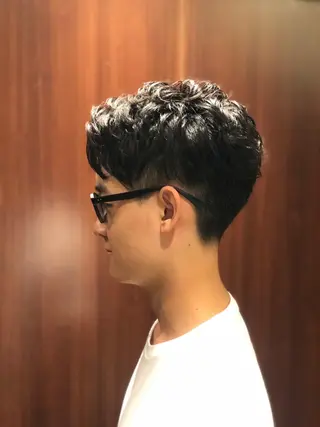 ショート パーマ メンズ/無料カット /齋藤郁美のヘアスタイル