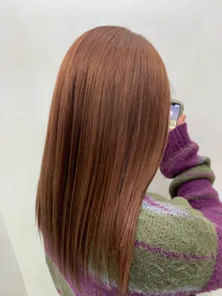 ロング カラー 佐々木 愛実のヘアスタイル