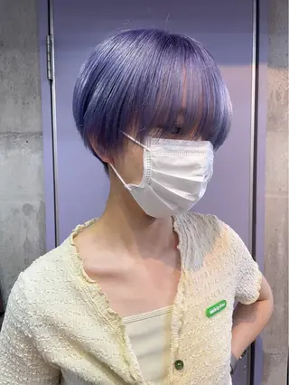 ショート カラー ハイトーン/ブリーチ /ウルフ⛓️MAKIのヘアスタイル