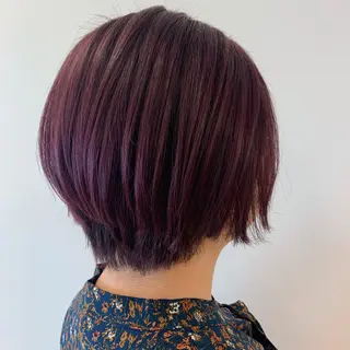 ショート カラー 暖色専門美容師🎀 お客様満足度◎のヘアスタイル