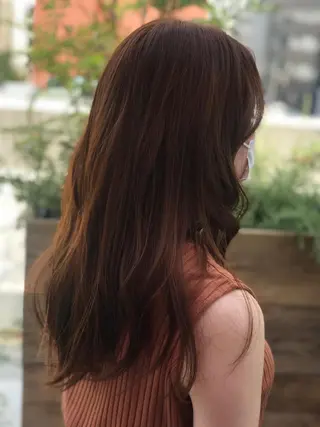 ロング カラー 上田 直樹のヘアスタイル