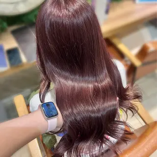 ロング カラー 韓国レイヤー 暖色カラー/さくらのヘアスタイル