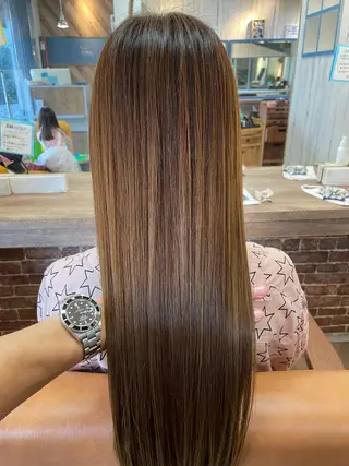 セミロング 山本 陸央のヘアスタイル