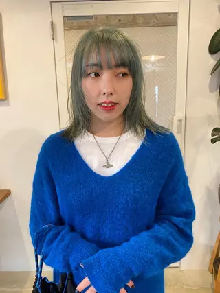 ミディアム カラー GATTACA所属・KEI gattacaのヘアスタイル