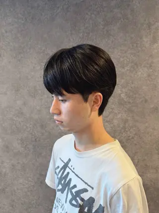 ショート パーマ メンズ 曲がる縮毛矯正 masashiのヘアスタイル