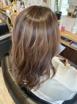 セミロング カラー ダブルカラー🎉 ハイトーン🎉スドウのヘアスタイル