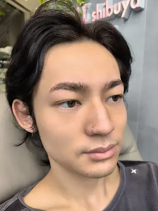 メンズ アイブロウ MINX  men's　face所属・MINX eye トシジマ　ユキのマツエク・マツパデザイン