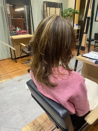 ミディアム カラー 🦕カラー指名率🦕 NO.1🦕林 秀幸のヘアスタイル