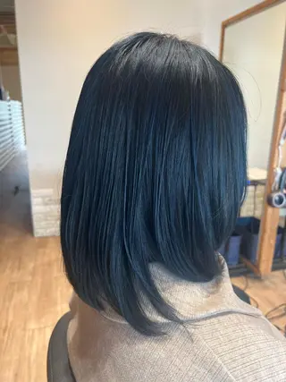 セミロング カラー 関口 友行のヘアスタイル