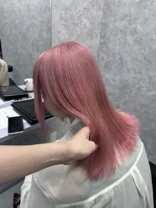 ミディアム 韓国風カラー🤎 𝒄𝒉𝒊𝒌𝒂のヘアスタイル