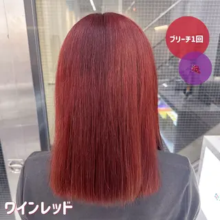 カラー 🍊暖色/ボブ chihiro🌼ོのヘアスタイル