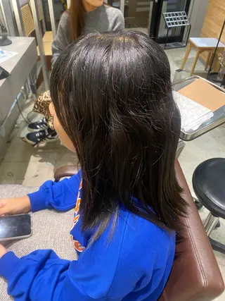 セミロング カットモデル FILMSりくのヘアスタイル