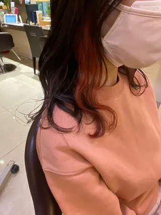 ミディアム カラー ✨垢抜け✨3Dカラー 山本美侑のヘアスタイル