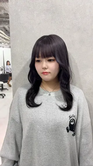 ロング カラー 赤み無し柔らかカラー 【梅田】madokaのヘアスタイル