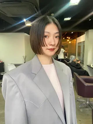 ショート 地毛風艶カラー🌿 喜多夏海のヘアスタイル