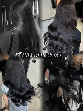 カラー 🇰🇷韓国風ハイ トーンKANA🖤のヘアスタイル