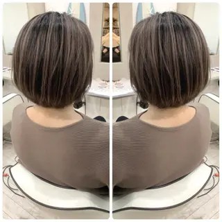 ショート カラー 京都大人女性ショート 徒歩1分/秋山のヘアスタイル