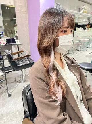 セミロング Lavy Kyoto エクステのヘアスタイル