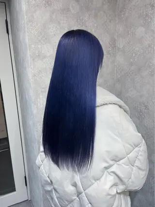 ロング カラー 韓国レイヤーカット/ 儚げカラーチナツのヘアスタイル