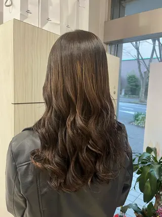 セミロング 【髪質改善カラー】 あむ·. ⟡ 🖤のヘアスタイル