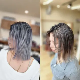 ミディアム Mirashy 成田のヘアスタイル