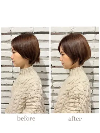 ショート 北新地/縮毛矯正 /あやなのヘアスタイル