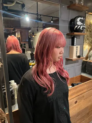 セミロング 大城 統也のヘアスタイル