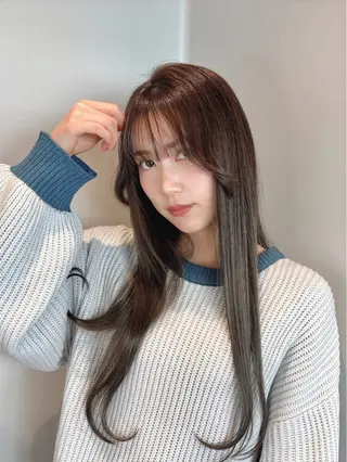 ロング カラー 髪質改善カラー ブラウン🤎YUMEのヘアスタイル
