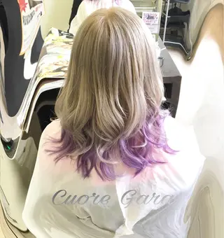 ロング カラー 💓シールエクステ ルミエールのヘアスタイル