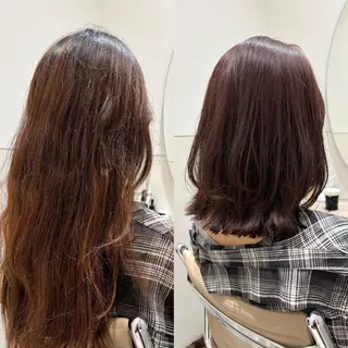 ミディアム カラー SYUK高円寺所属・ベージュ/暖色カラー /ボブ/ミカのヘアスタイル