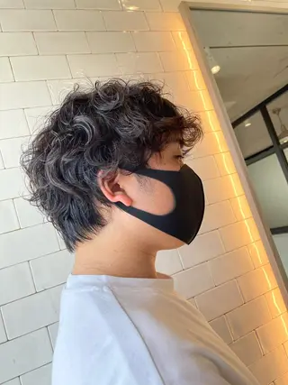 パーマ メンズ &chaLme   心斎橋所属・emi/髪質改善/ 韓国風/艶カラーのヘアスタイル