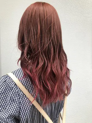 セミロング カラー 🩰オリーブ/ ベージュ松本咲花🩰のヘアスタイル