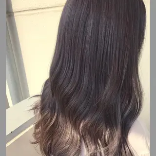 ミディアム カラー ブリーチ/髪質改善/ レイヤー/YUTO‎のヘアスタイル