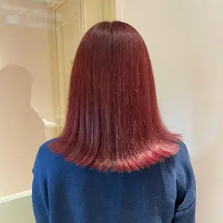 ミディアム マホ/日吉/髪質改善 /レイヤー/ガーリーのヘアスタイル