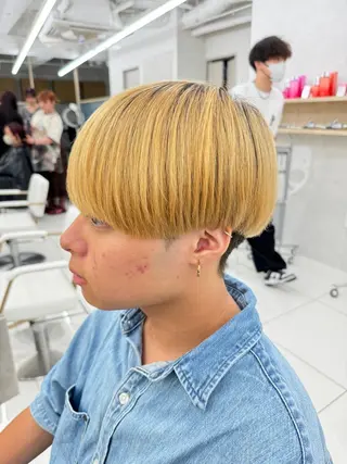 ショート パーマ メンズ 【メンズ縮毛矯正】 田中秀斗のヘアスタイル