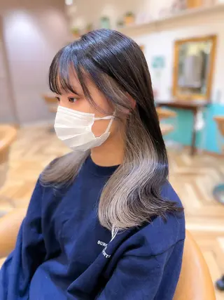セミロング カラー 🇰🇷韓国レイヤー 錦糸町【北山謙三】のヘアスタイル