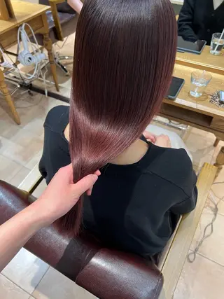 セミロング カラー 🥀韓国ヘア🥀 宮津真菜のヘアスタイル