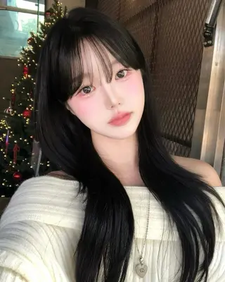 ロング カラー 莉乃/縮毛矯正/髪質 改善/艶カラーのヘアスタイル